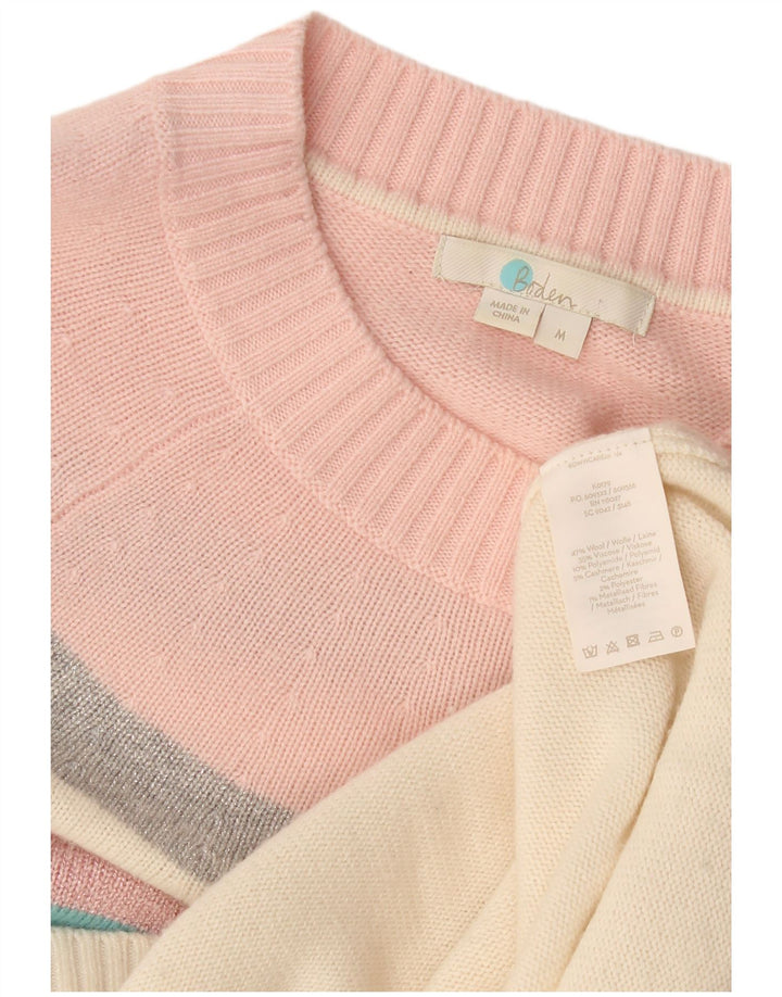 Boden Womens Boat Neck Jumper Sweater UK 14 Medium Multicoloured Striped