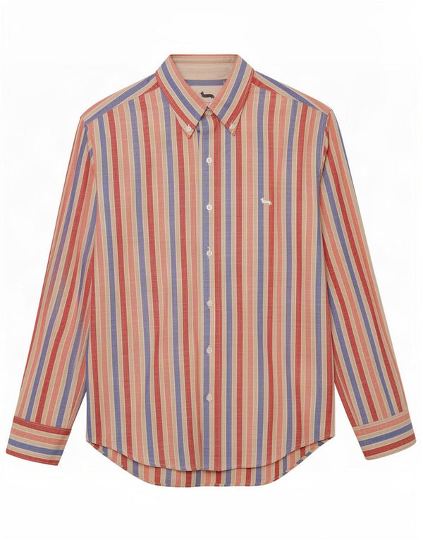 Harmont & Blaine Mens Shirt Large Multicoloured Striped Cotton