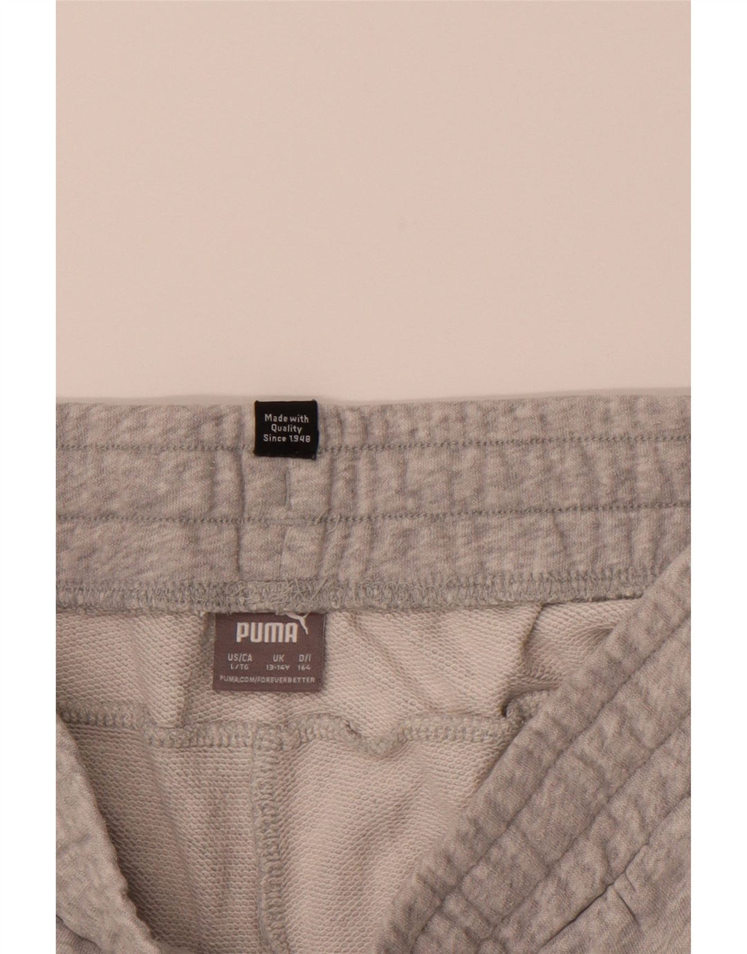 PUMA Boys Tracksuit Trousers Joggers 13-14 Years Grey Vintage Puma and Second-Hand Puma from Messina Hembry 