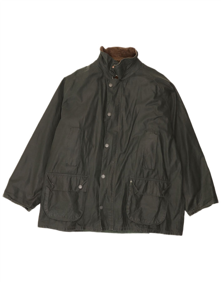 Polbot Mens Waxed Cotton Jacket UK 42 XL Green