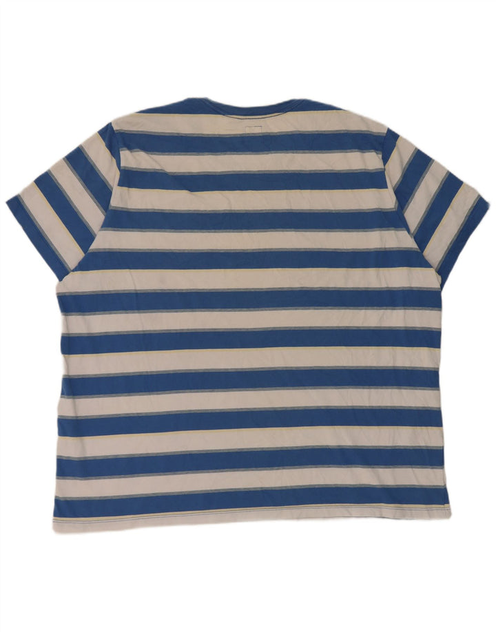 Levi's Mens Standard T-Shirt Top 2XL Blue Striped Cotton