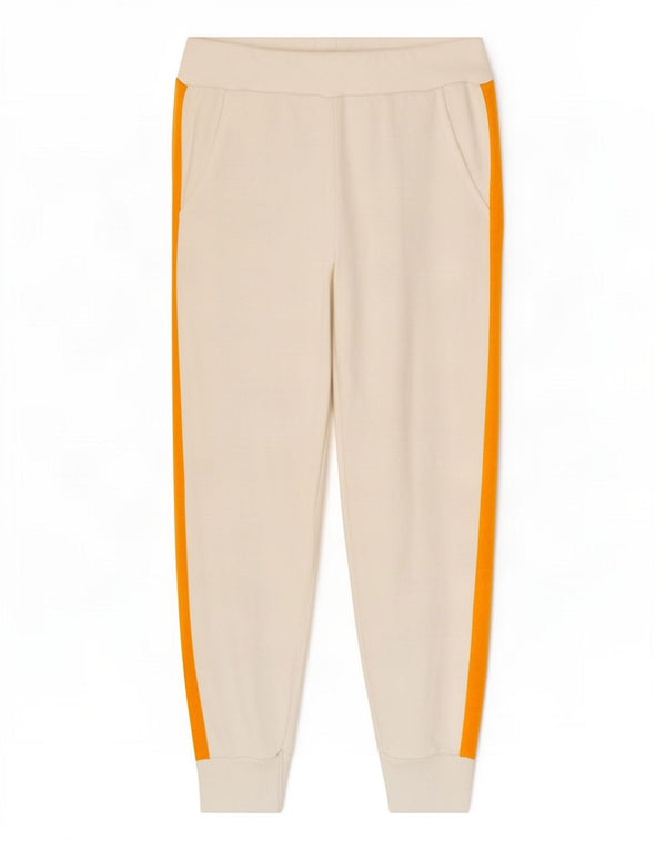 Zara Womens Tracksuit Trousers Joggers UK 10 Small White Colourblock