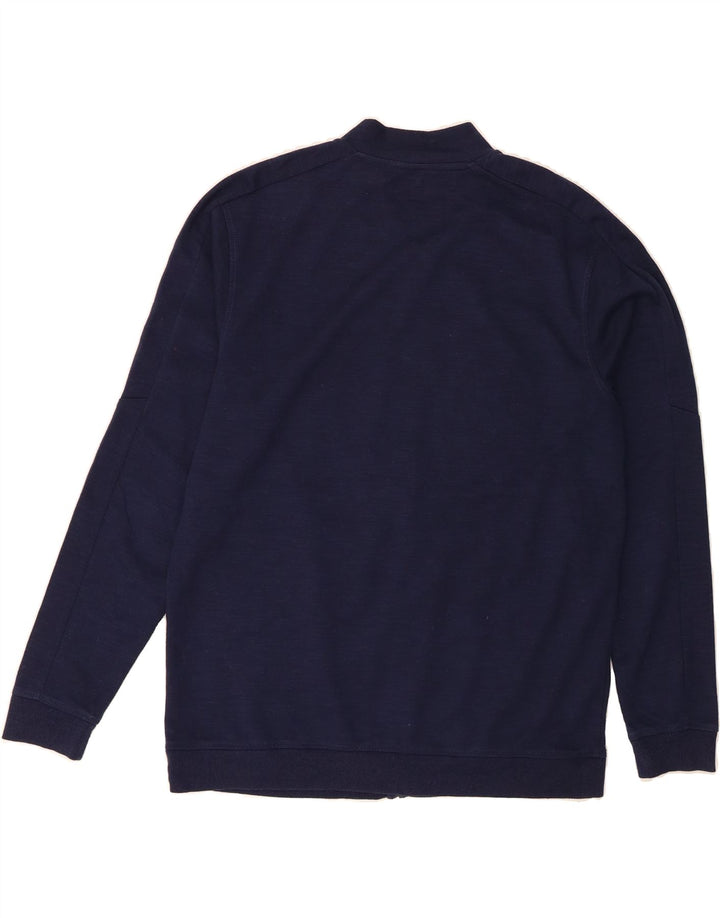 JACK & JONES Mens Tracksuit Top Jacket Large Navy Blue Colourblock Vintage Jack & Jones and Second-Hand Jack & Jones from Messina Hembry 