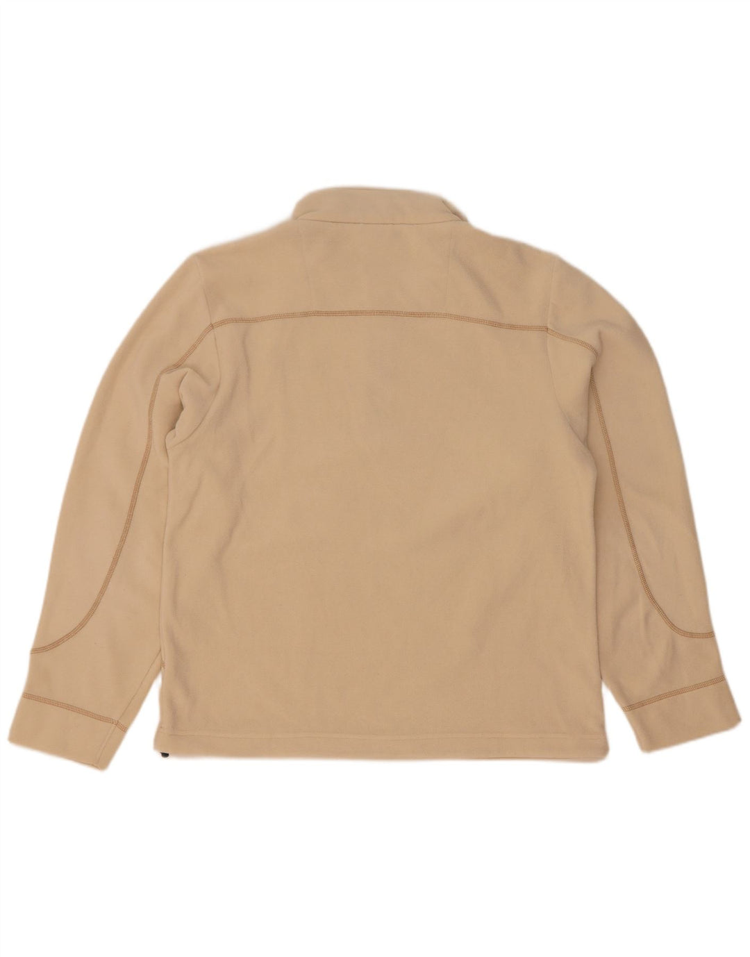 Colmar Mens Zip Neck Fleece Jumper Medium Beige Polyester