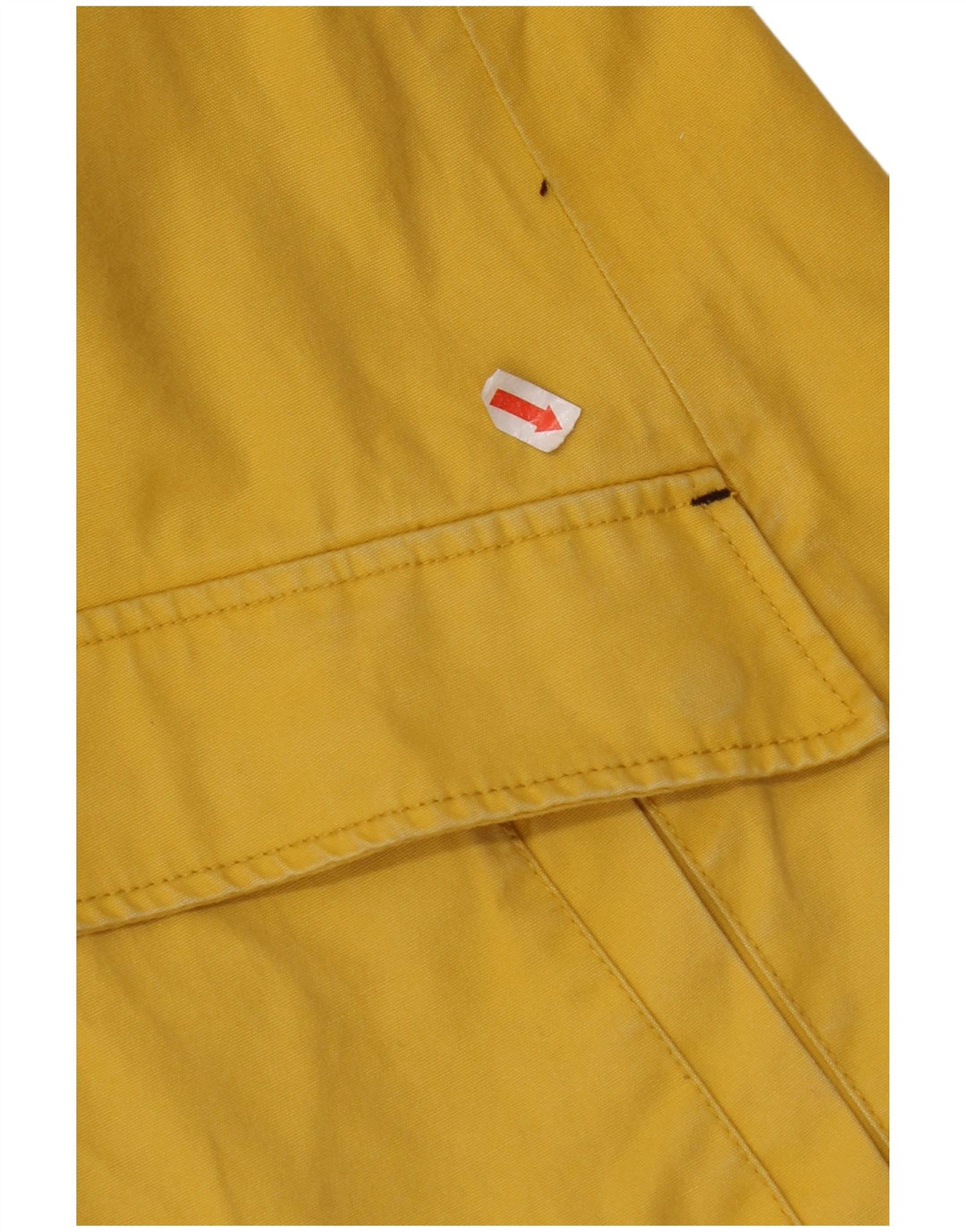 JOULES Womens Hooded Rain Jacket UK 8 Small Yellow Cotton