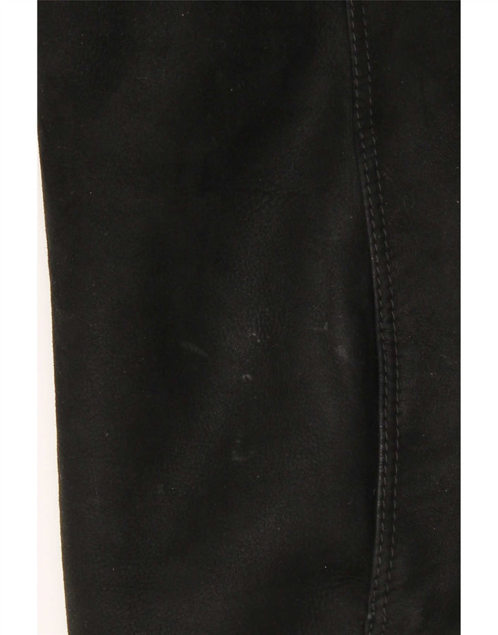 Vintage Womens Oversized Shearling Coat IT 46 Large Black Shearling