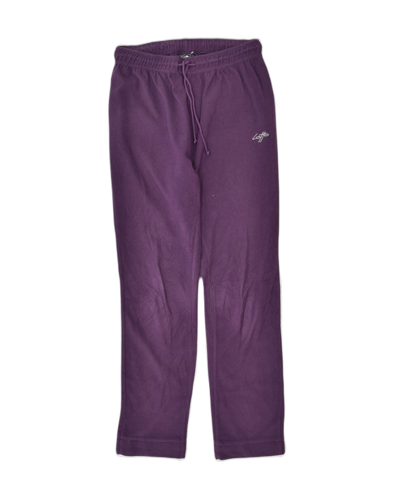 LOTTO Womens Fleece Tracksuit Trousers Medium Purple Polyester | Vintage | Thrift | Second-Hand | Used Clothing | Messina Hembry 