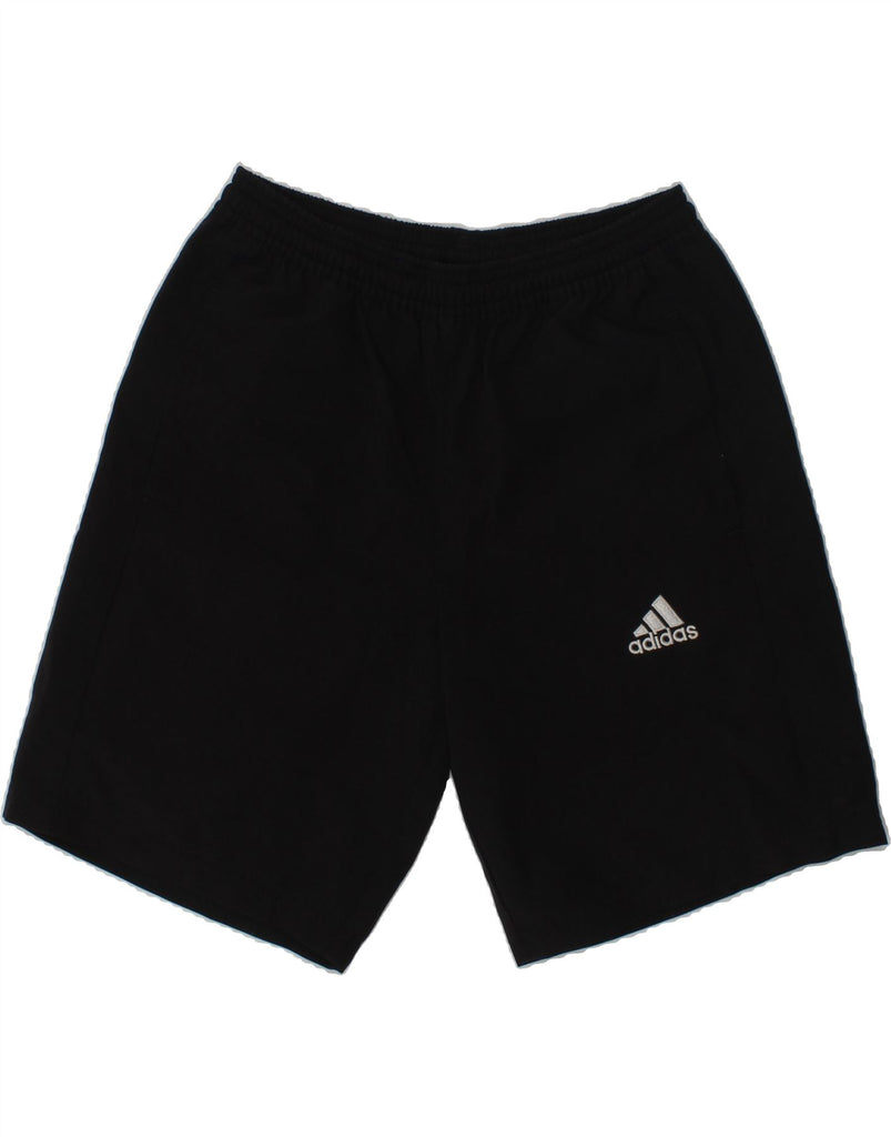 ADIDAS Boys Graphic Sport Shorts 9-10 Years Black Polyester | Vintage Adidas | Thrift | Second-Hand Adidas | Used Clothing | Messina Hembry 