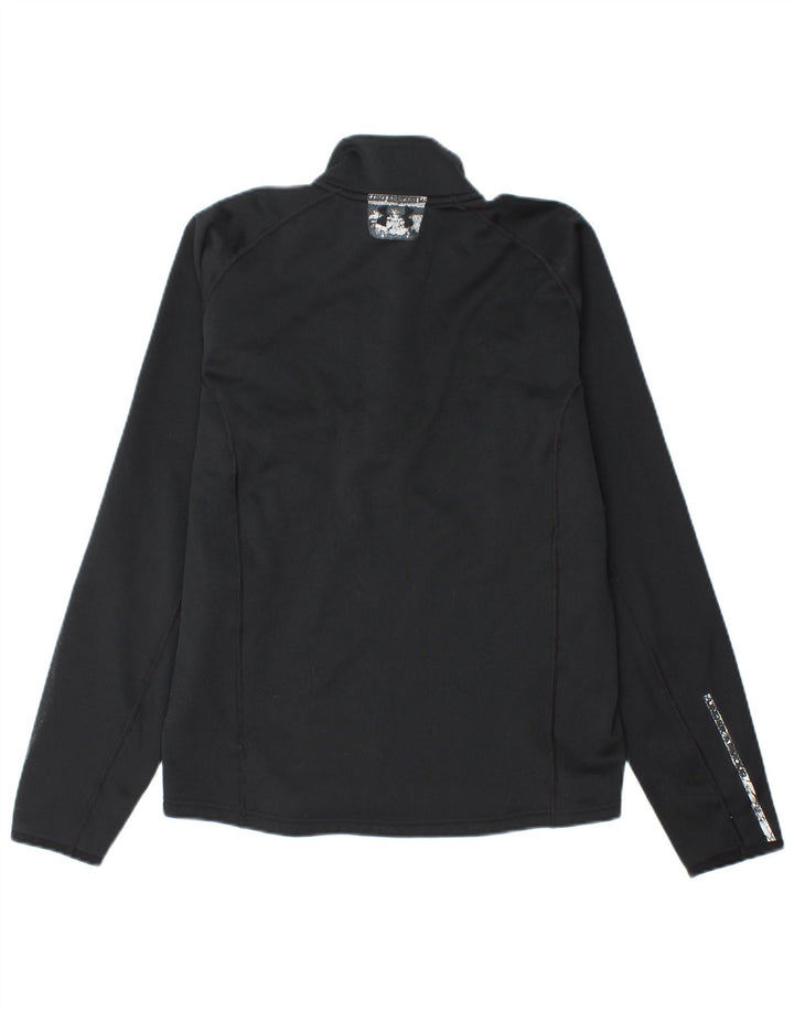 Under Armour Mens Cold Gear Zip Neck Sweatshirt Jumper Small Black