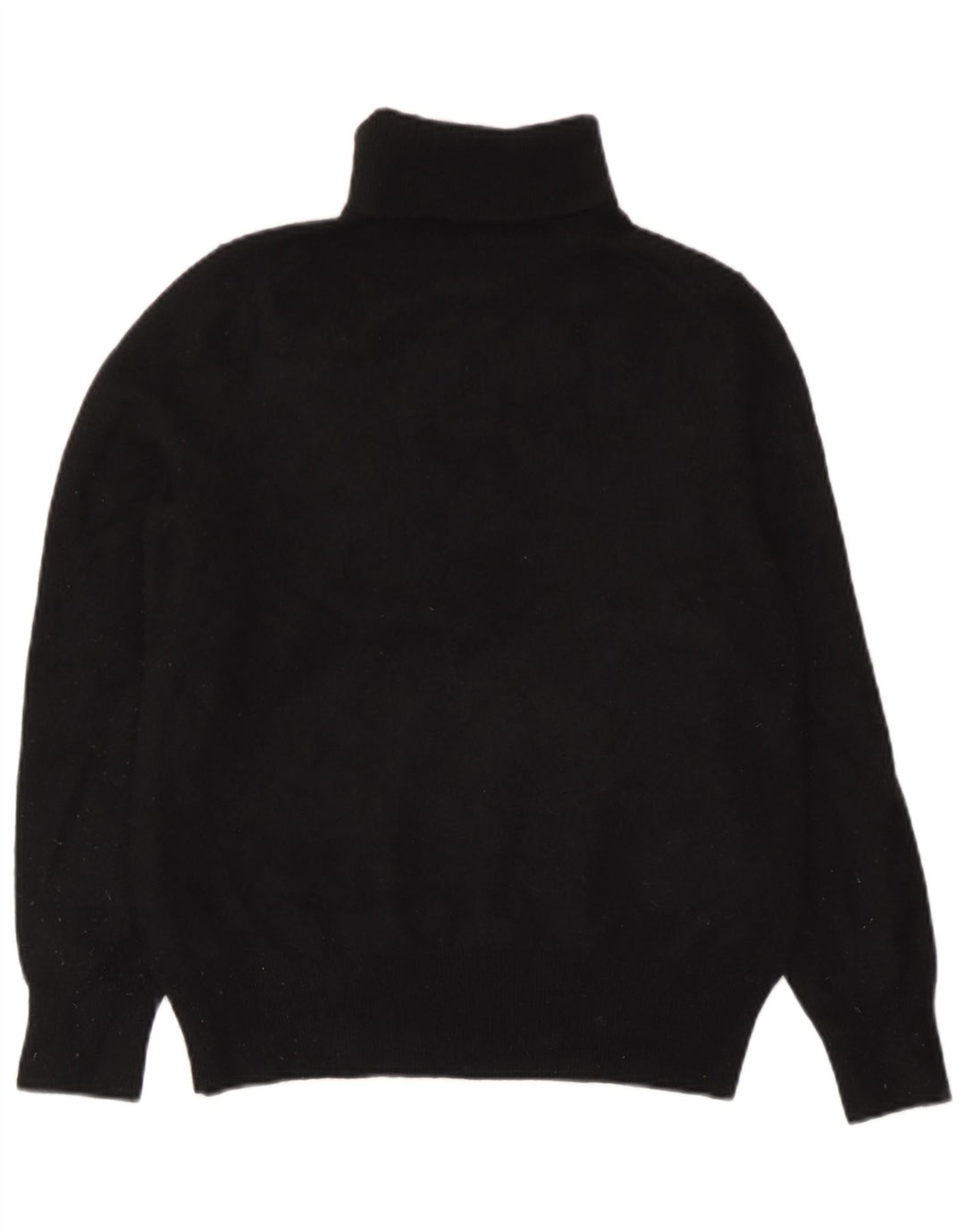 Marks & Spencer Womens Roll Neck Jumper Sweater UK 14 Large Black Cashmere
