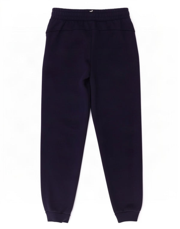 Puma Boys Tracksuit Trousers Joggers 13-14 Years Navy Blue Cotton
