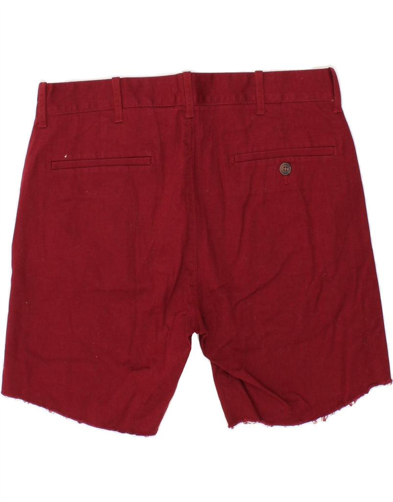 J. CREW Mens Slim Chino Shorts W30 Medium Burgundy Vintage J. Crew and Second-Hand J. Crew from Messina Hembry 