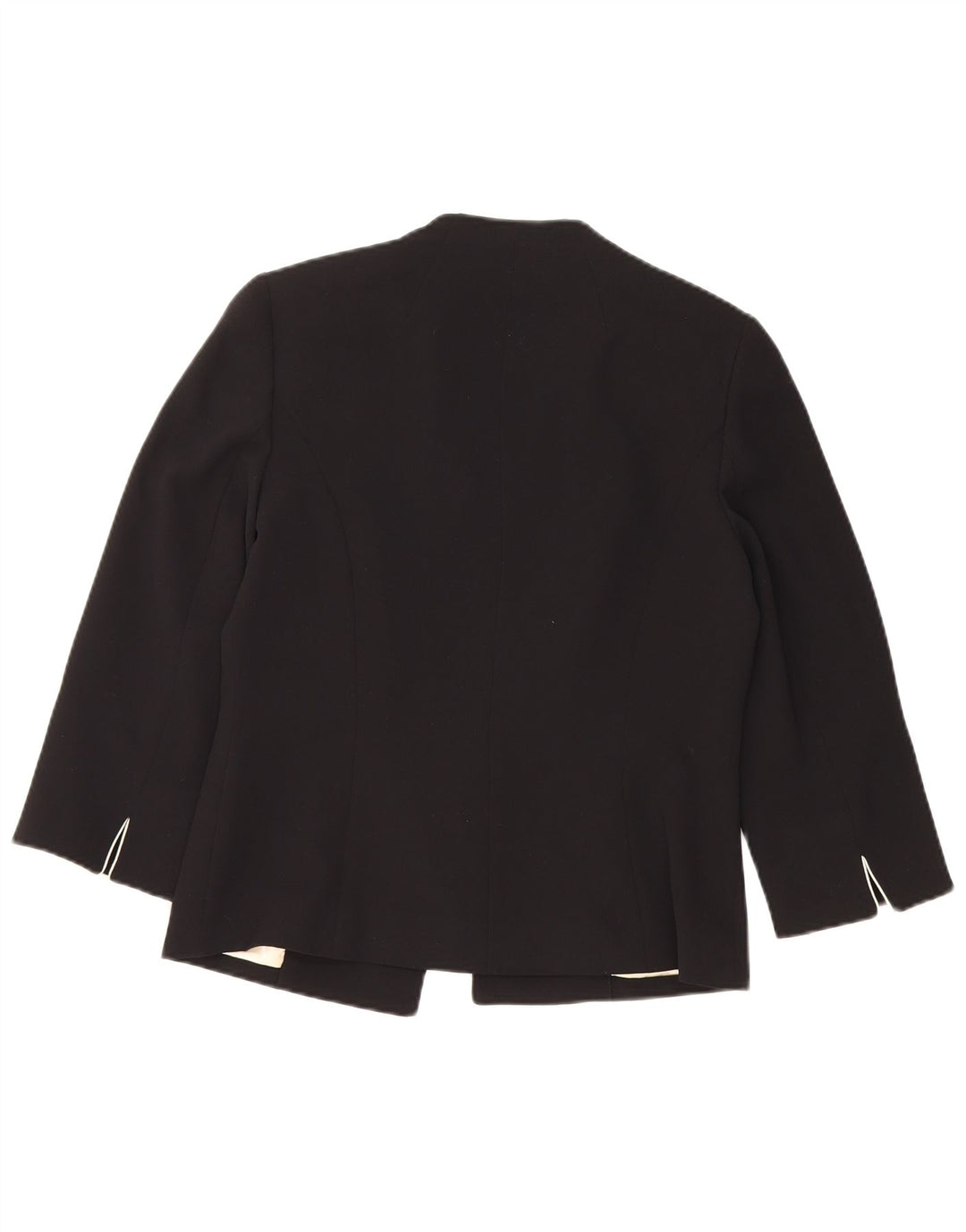 JAQUES VERT Womens 3/4 Sleeve 1 Button Blazer Jacket UK 10 Small Black