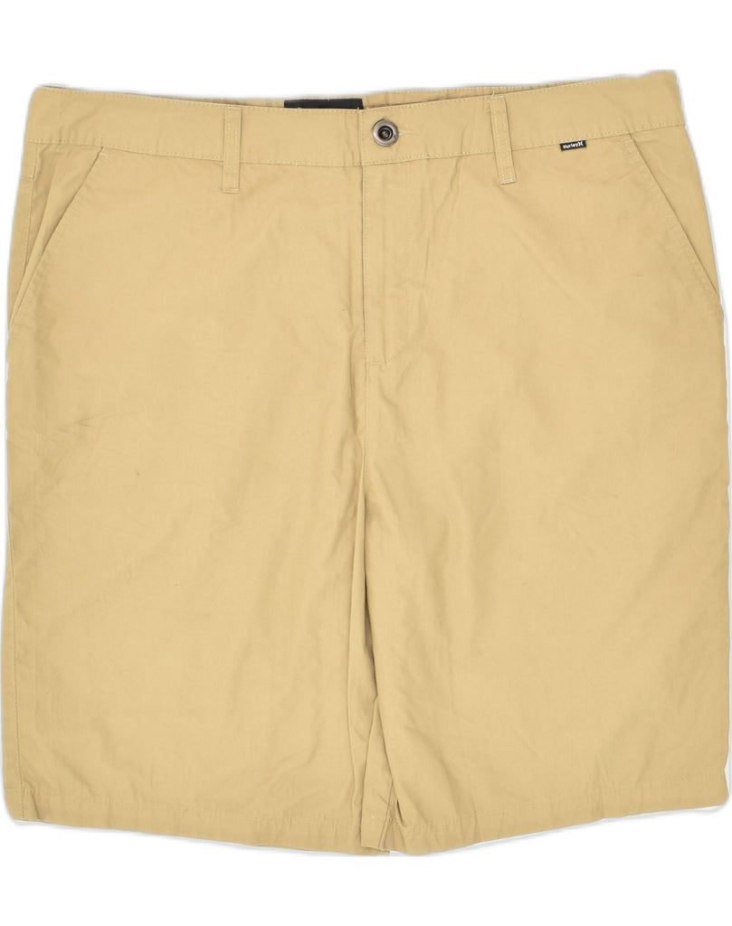 HURLEY Mens Chino Shorts W34 Large Beige Cotton | Vintage Hurley | Thrift | Second-Hand Hurley | Used Clothing | Messina Hembry 