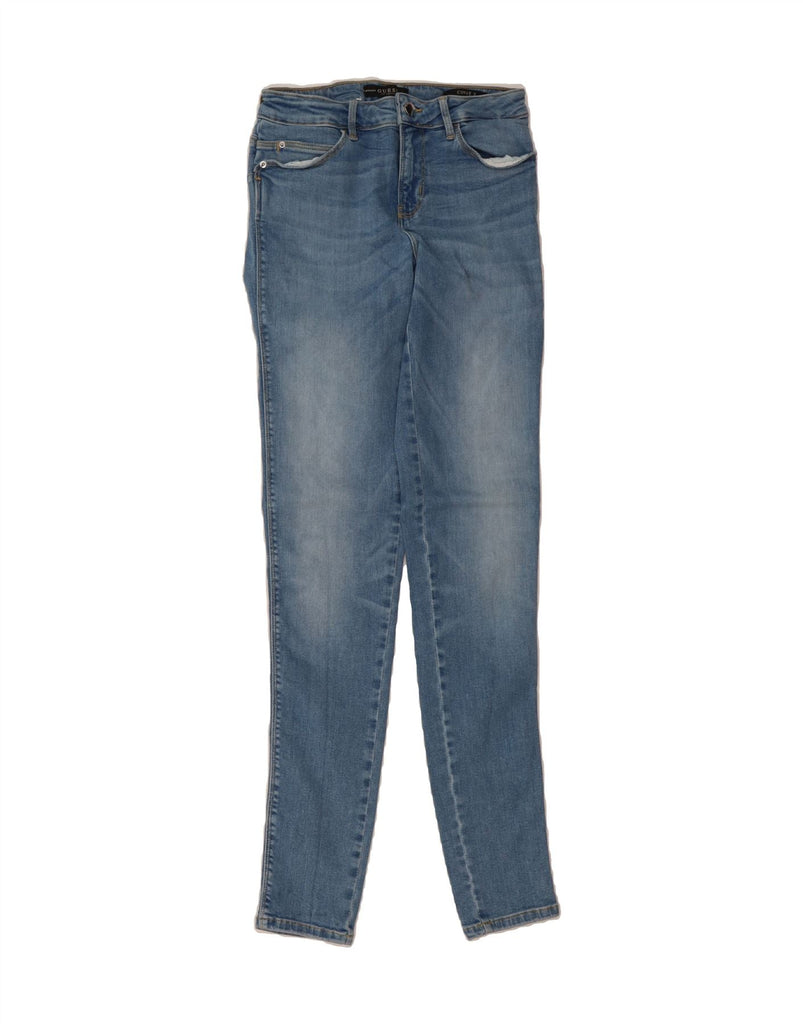 GUESS Womens Curve X Skinny Jeans W28 L32 Blue Cotton Vintage Guess and Second-Hand Guess from Messina Hembry 