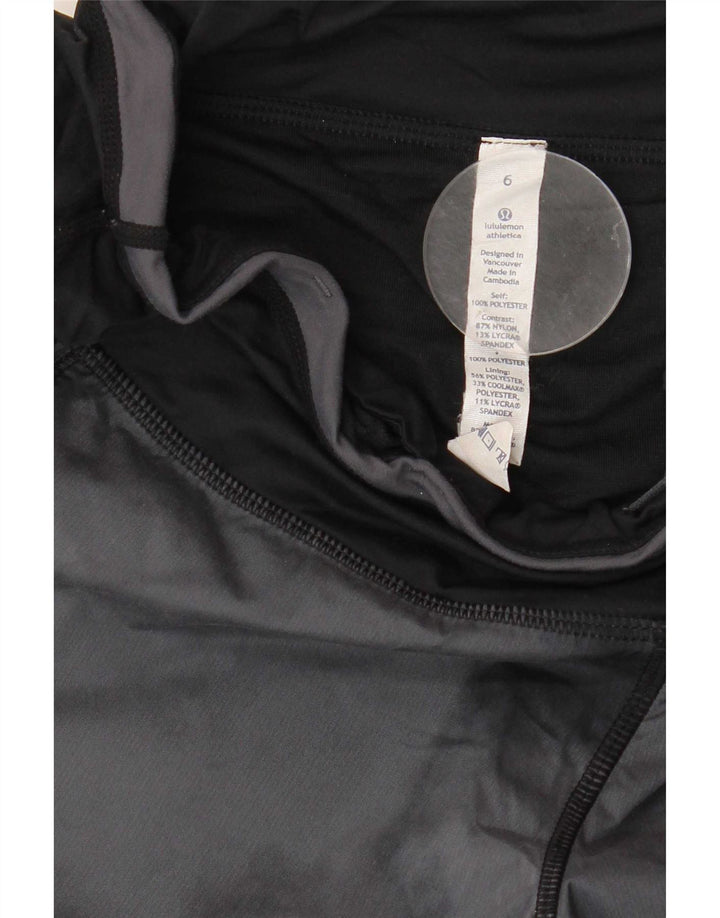 Lululemon Womens Sport Shorts US 6 Medium Grey Tie Dye Polyester