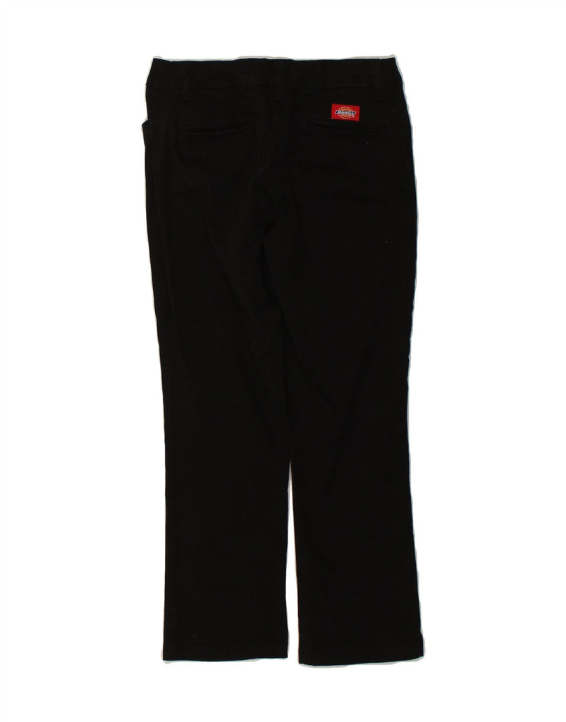 DICKIES Womens Bootcut Casual Trousers US 3 Small W26 L26 Black Cotton | Vintage Dickies | Thrift | Second-Hand Dickies | Used Clothing | Messina Hembry 