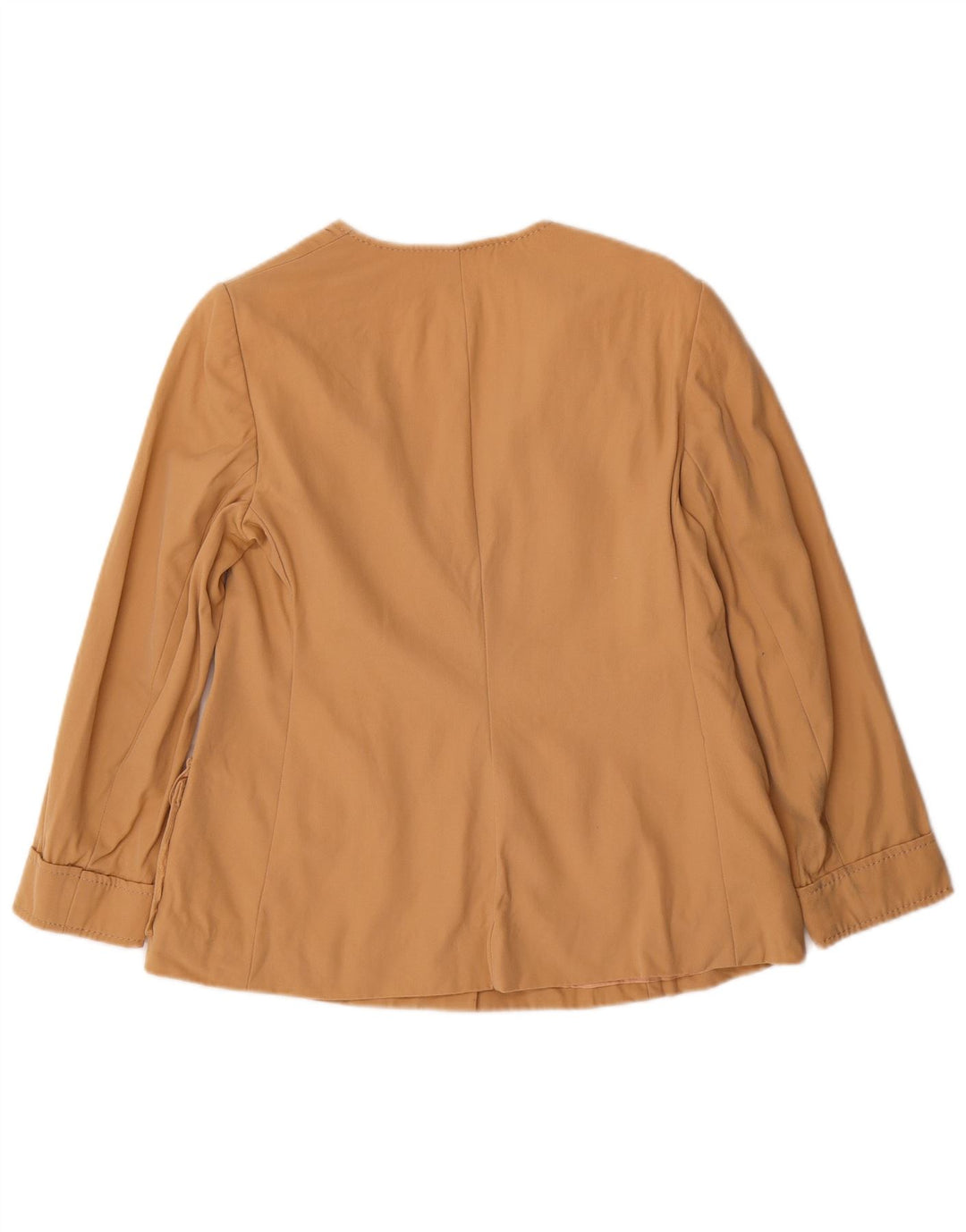 Louis Feraud Womens 5 Button Blazer Jacket EU 48 2XL Beige Wool