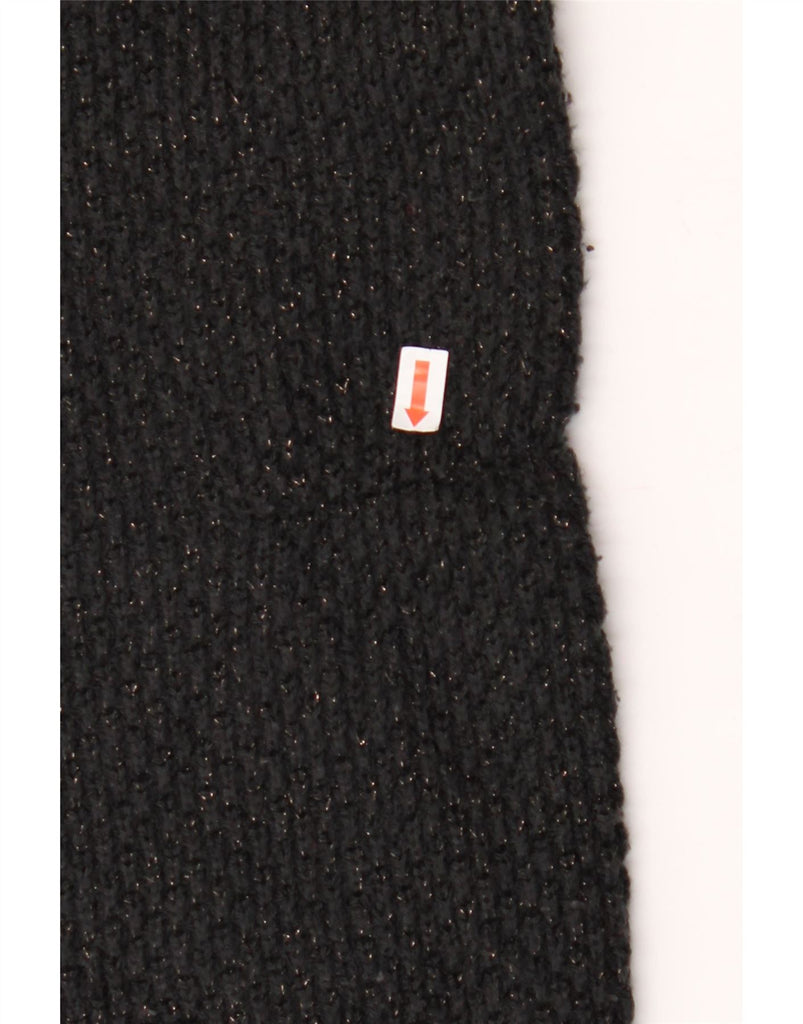 MOSSIMO Womens Crew Neck Jumper Sweater UK 16 Large Black Flecked Acrylic Vintage Mossimo and Second-Hand Mossimo from Messina Hembry 
