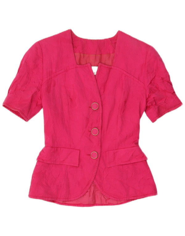 Vintage Womens 3 Button 2 Piece Skirt Set IT 40 Small W24 Pink Cotton