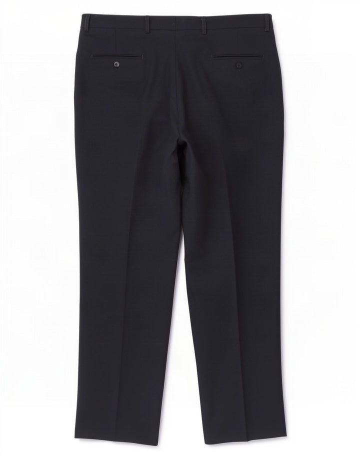 Farah Mens Straight Suit Trousers W40 L31 Navy Blue Polyester