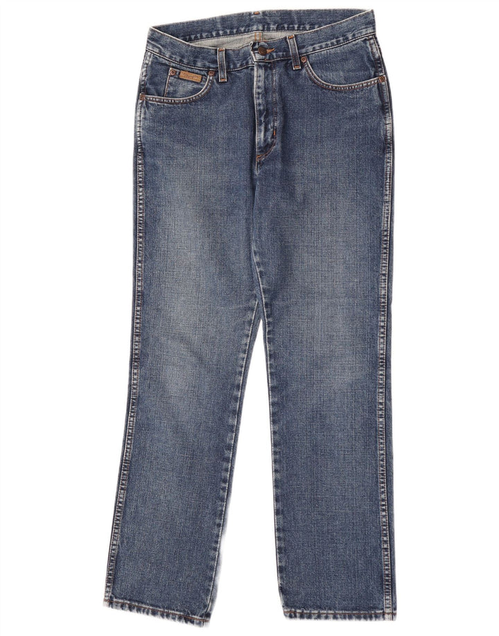 Wrangler Womens Grace Straight Jeans W31 L30 Blue Cotton