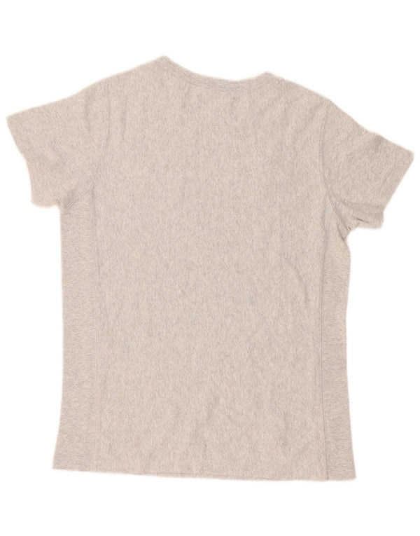Champion Mens Graphic T-Shirt Top Small Grey Flecked