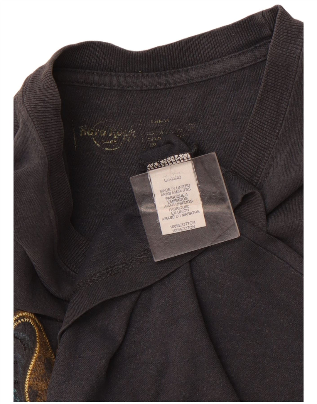 HARD ROCK Mens Malta Graphic T-Shirt Top Medium Grey Cotton