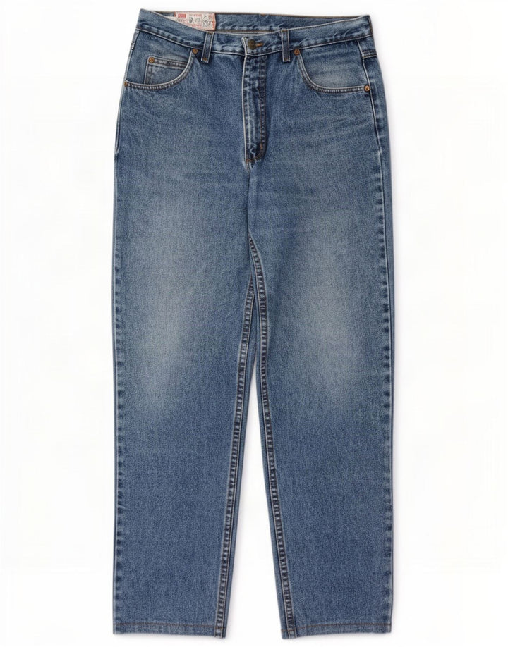 Rifle Mens Tapered Jeans W34 L31 Blue Cotton