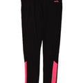 Ellesse Womens Leggings UK 16 Large Black Colourblock Polyester