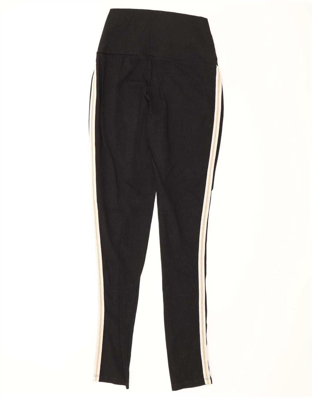 MINT VELVET Womens Leggings UK 12 Medium Black Colourblock Cotton