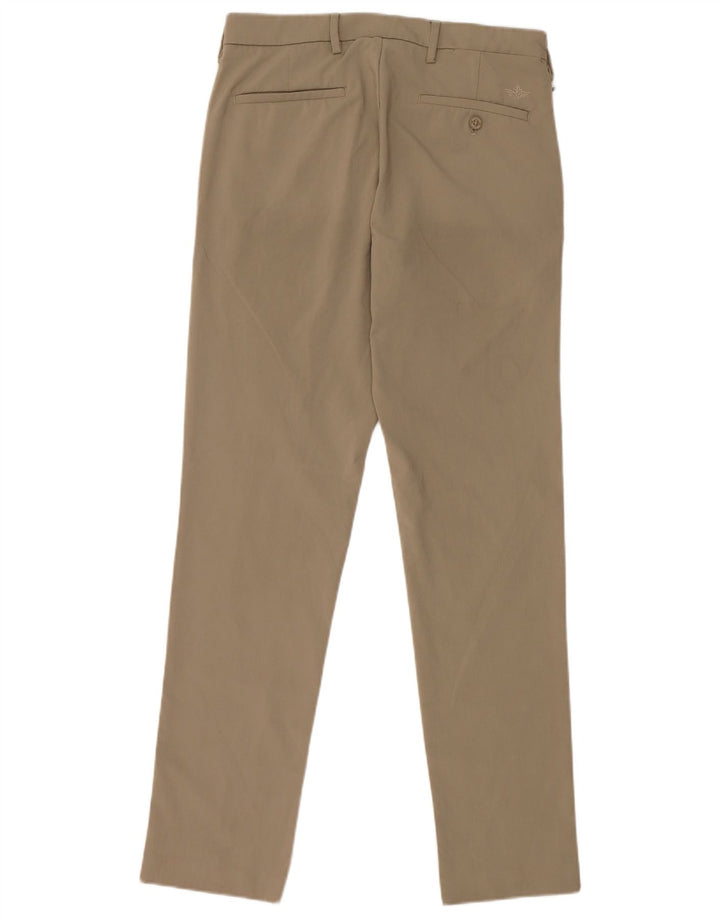 Dockers Mens Slim Chino Trousers W29 L32 Beige Polyester