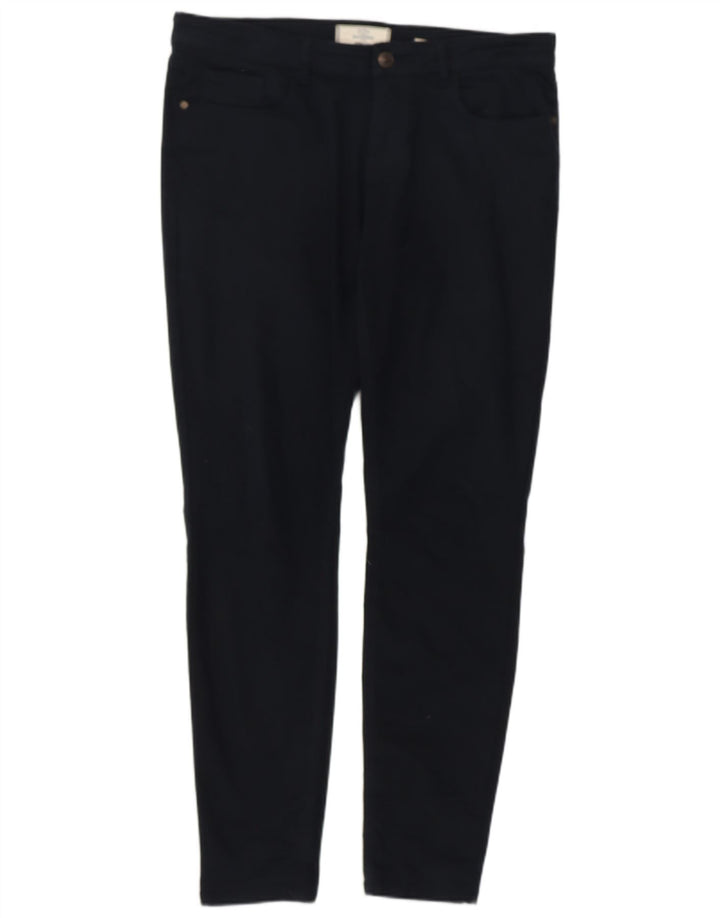 FAT FACE Womens Jegging Casual Trousers UK 14 Large W34 L29 Navy Blue