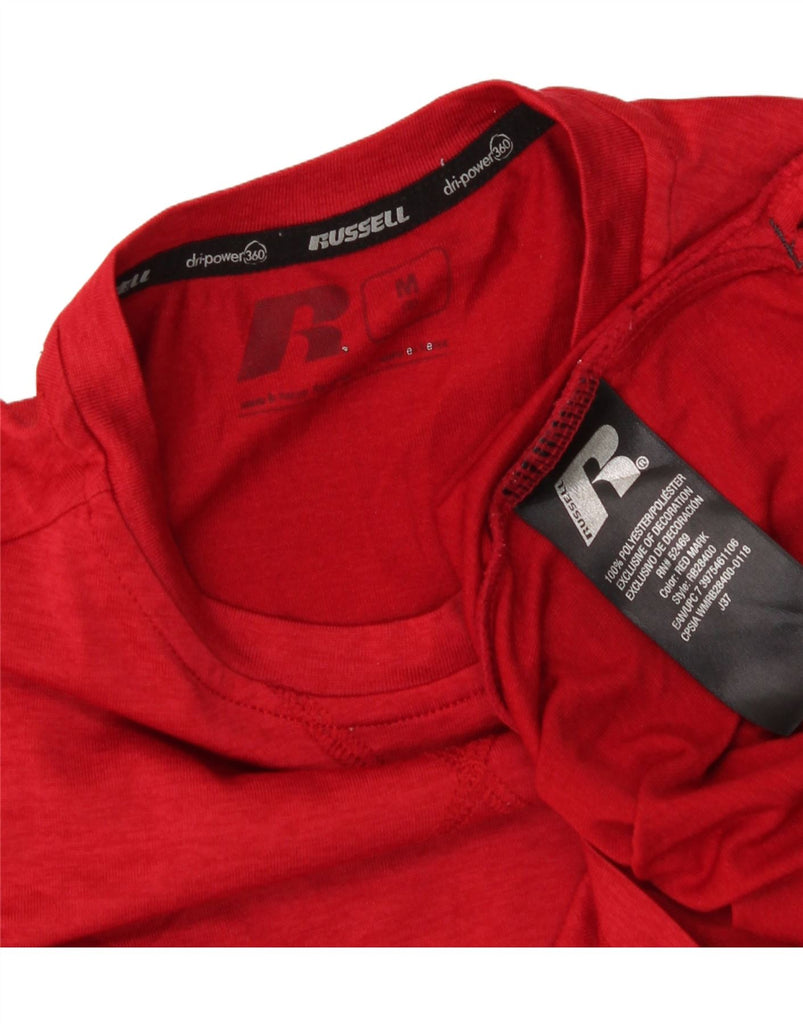 RUSSELL ATHLETIC Boys Dri-Power T-Shirt Top 8-9 Years Medium  Red Vintage Russell Athletic and Second-Hand Russell Athletic from Messina Hembry 
