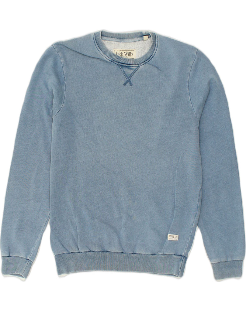 JACK WILLS Mens Sweatshirt Jumper XS Blue Cotton | Vintage Jack Wills | Thrift | Second-Hand Jack Wills | Used Clothing | Messina Hembry 