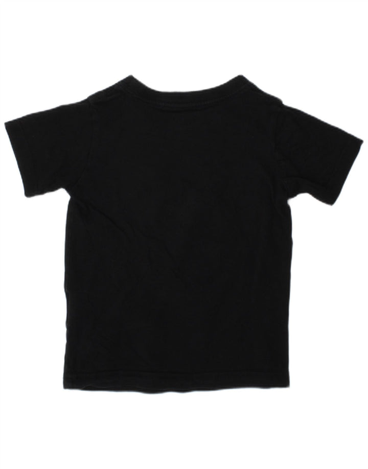 JORDAN Boys Graphic T-Shirt Top 4-5 Years Small Black Cotton