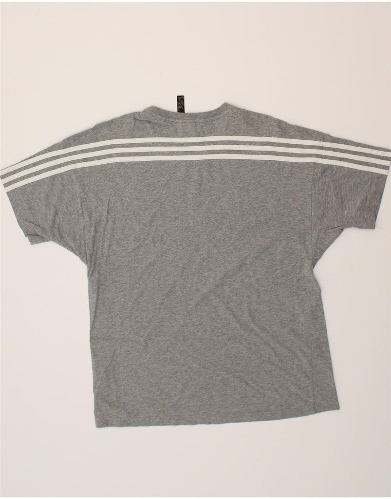ADIDAS Mens T-Shirt Top Medium Grey Cotton Vintage Adidas and Second-Hand Adidas from Messina Hembry 