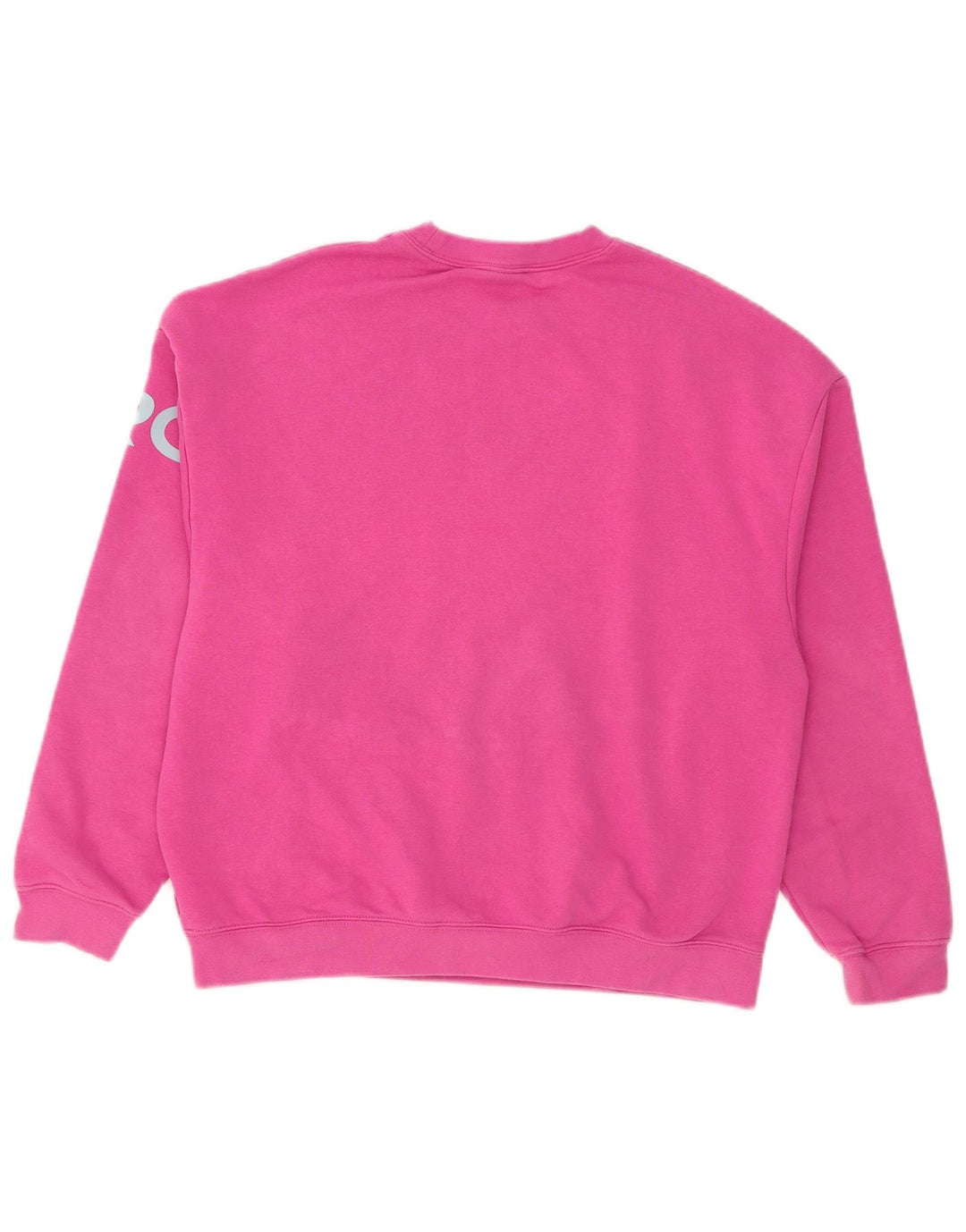Nike Womens Graphic Oversized Sweatshirt Jumper UK 10 Small Pink Cotton