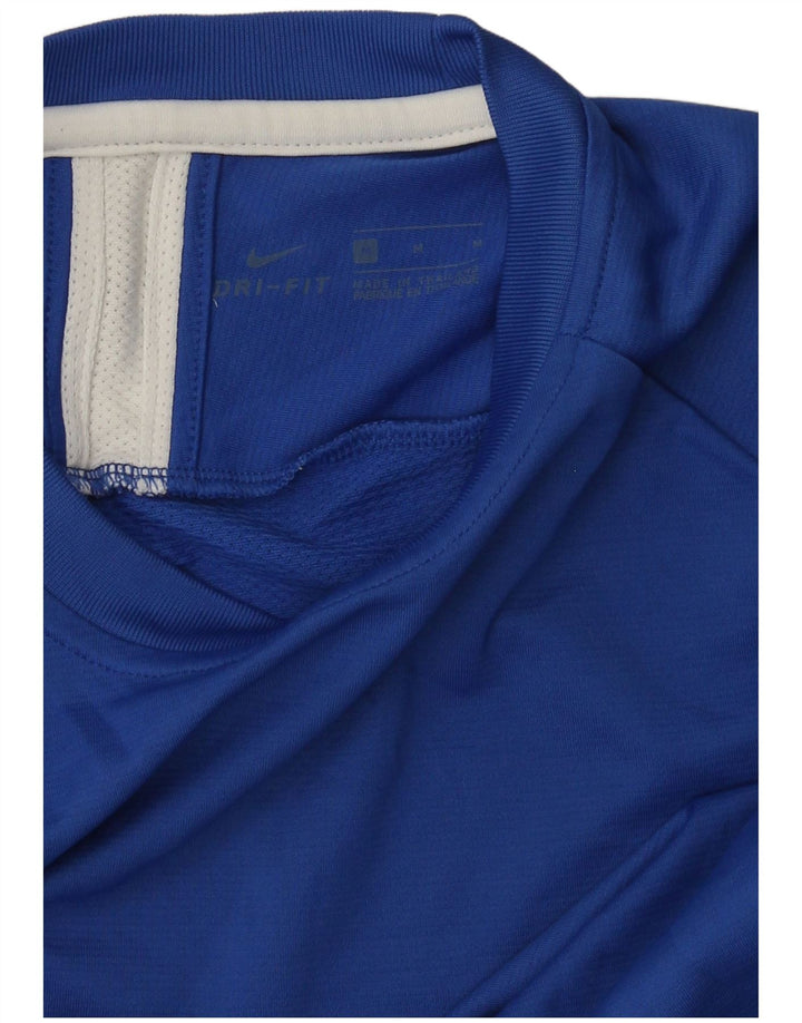 Nike Mens T-Shirt Top Medium Blue Colourblock