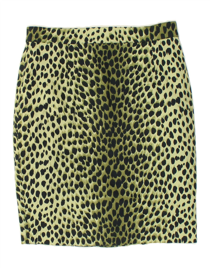 VINTAGE Womens Pencil Skirt W28 Medium Green Animal Print Vintage Vintage and Second-Hand Vintage from Messina Hembry 