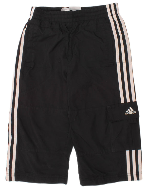 Adidas Boys Bermuda Sport Shorts 9-10 Years Black Polyester