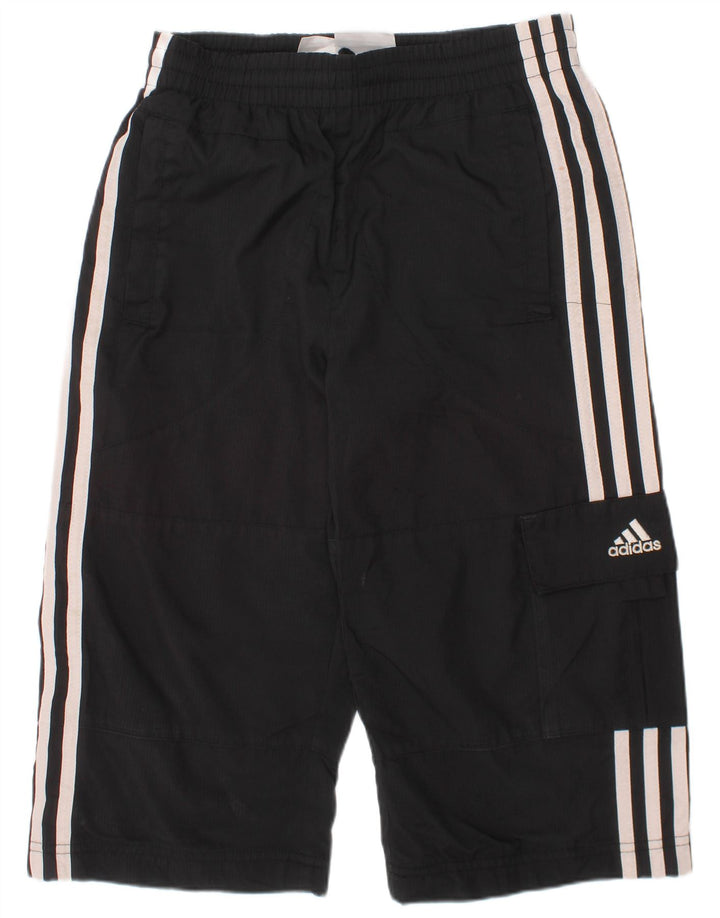 Adidas Boys Bermuda Sport Shorts 9-10 Years Black Polyester