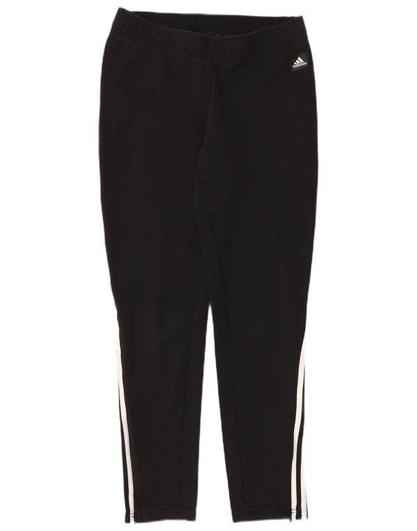 Adidas Womens Tracksuit Trousers UK 12/14 Medium Black Cotton