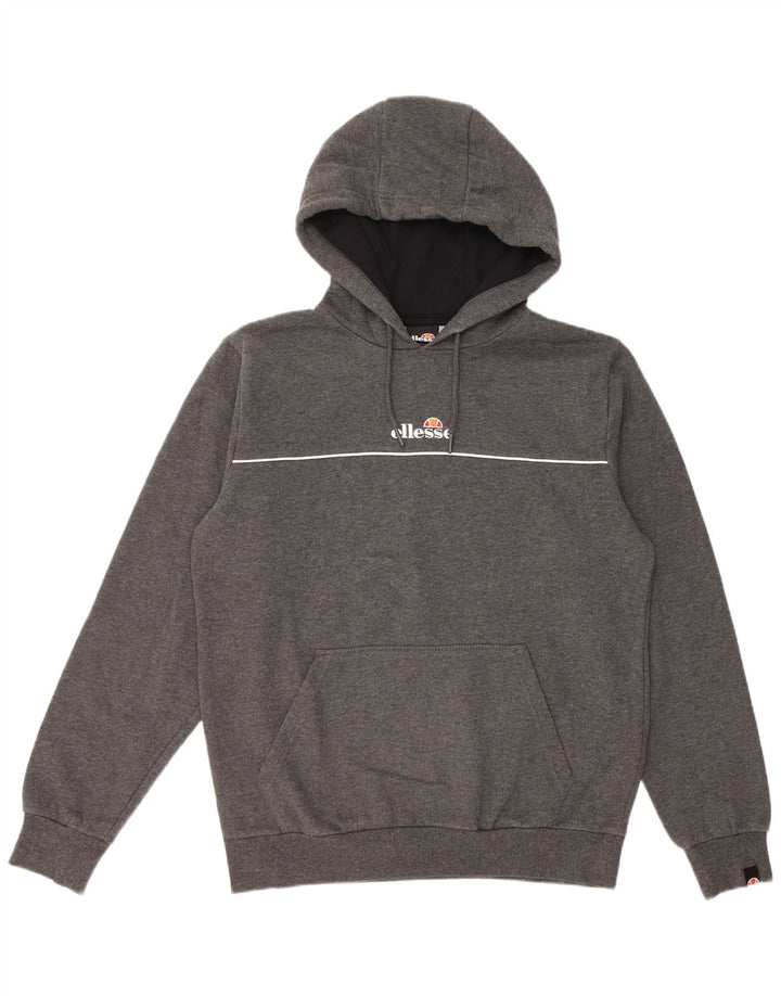 Ellesse Mens Hoodie Jumper Large Grey Cotton