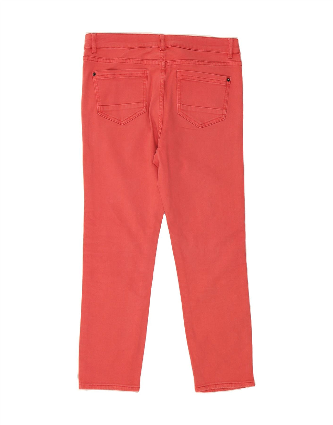 WHITE STUFF Womens Straight Cropped Jeans UK 12 Medium W31 L24 Red Cotton Vintage White Stuff and Second-Hand White Stuff from Messina Hembry 