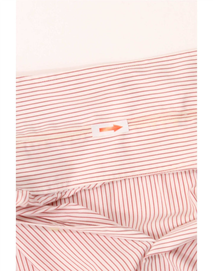 Reiss Mens Shirt Small White Striped Cotton