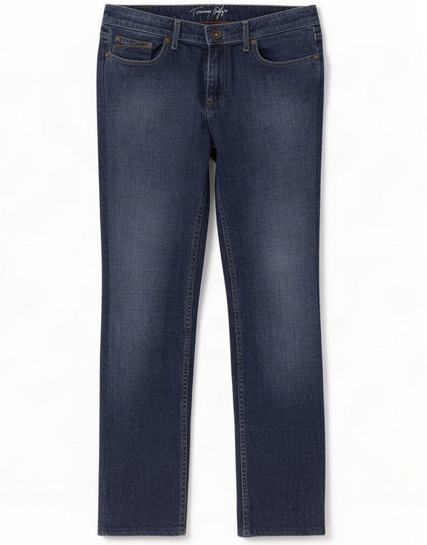 Tommy Hilfiger Womens Bootcut Jeans W31 L30 Blue Cotton