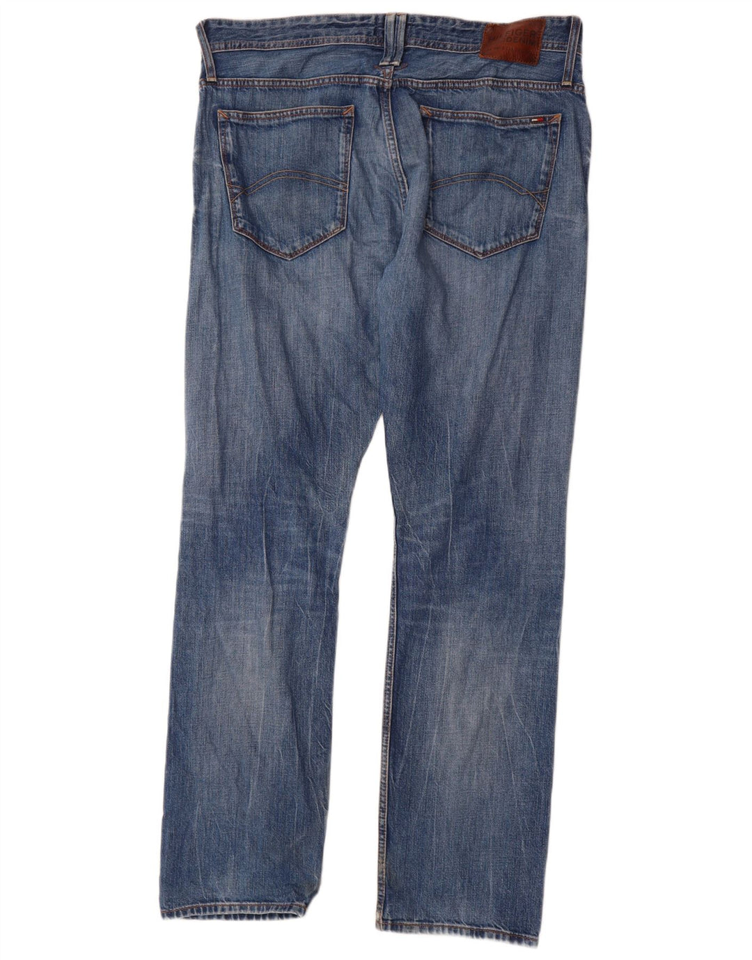 Tommy Hilfiger Mens Straight Jeans W36 L34 Blue Cotton