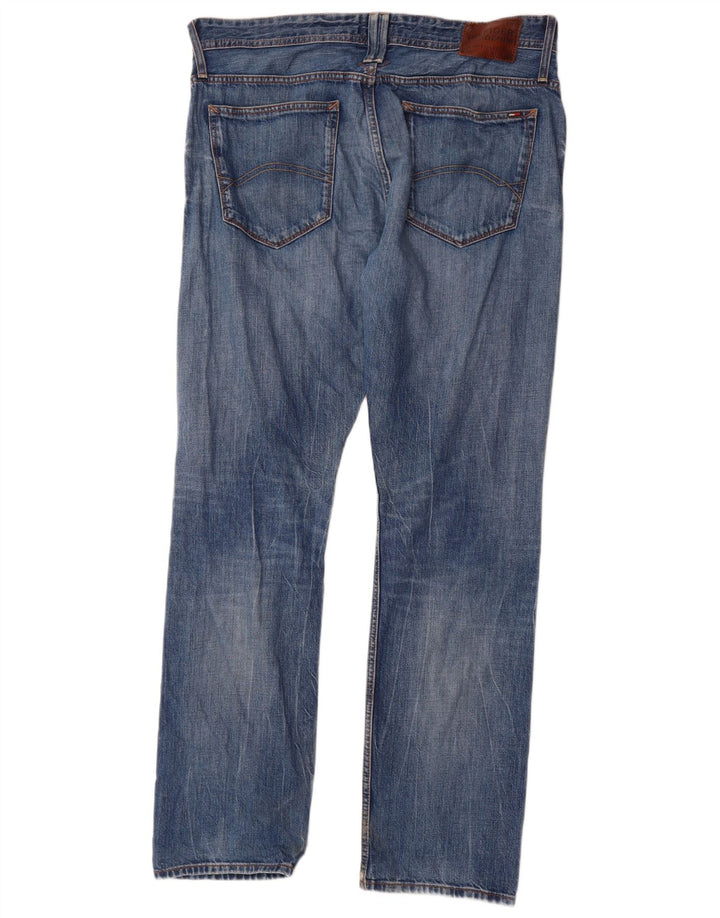 Tommy Hilfiger Mens Straight Jeans W36 L34 Blue Cotton