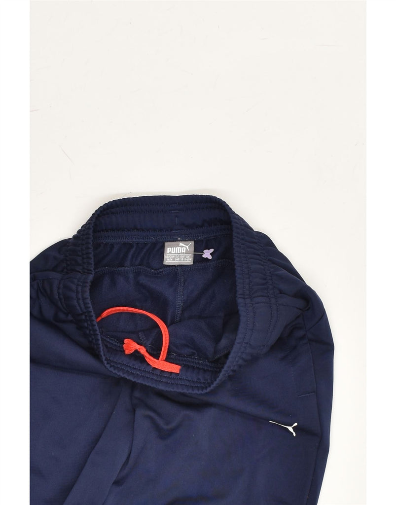 PUMA Boys Tracksuit Trousers Joggers 9-10 Years Navy Blue | Vintage Puma | Thrift | Second-Hand Puma | Used Clothing | Messina Hembry 